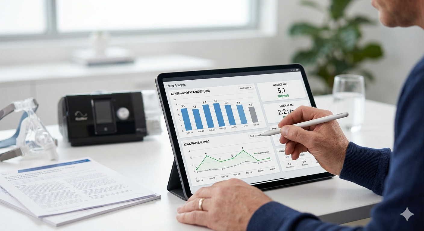 CPAP Machine Data Analysis: Reading AHI and Leak Rates
