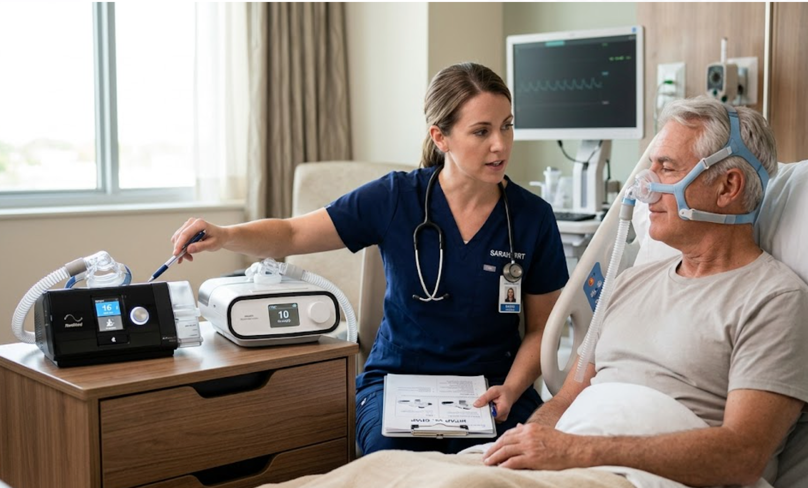 BiPAP machine vs CPAP