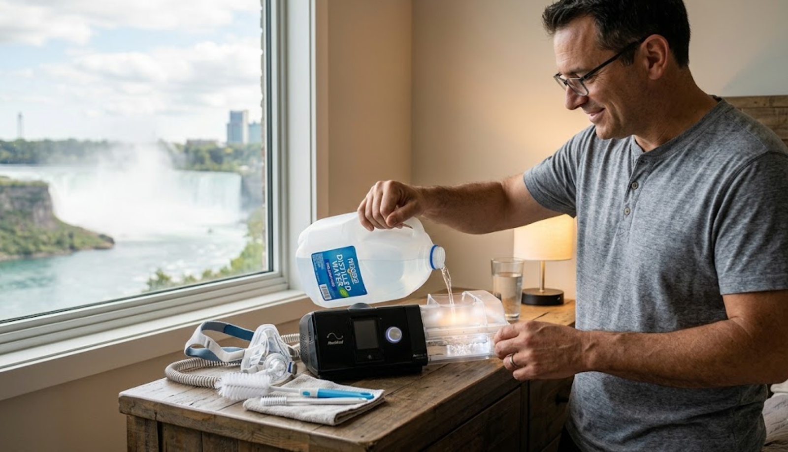CPAP distilled water Niagara